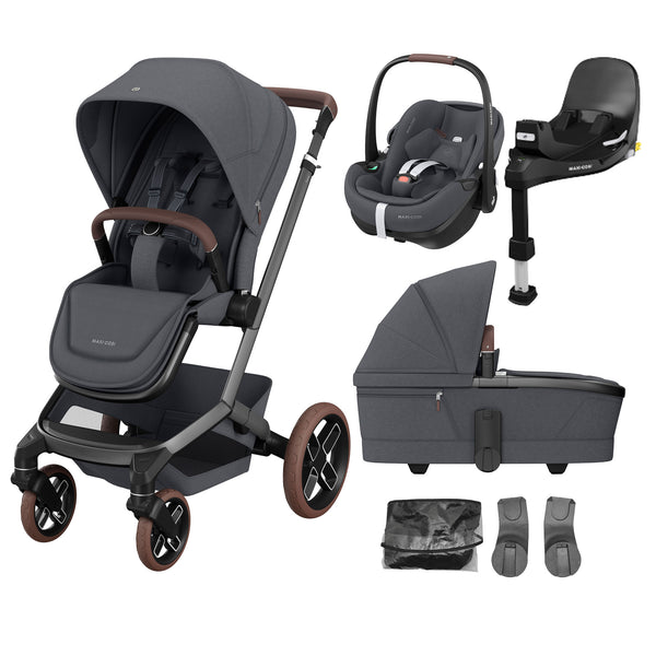 Maxi Cosi Fame Premium Travel System - Graphite