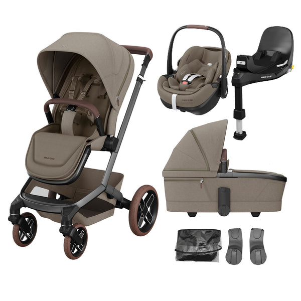 Maxi Cosi Fame Premium Travel System - Truffle