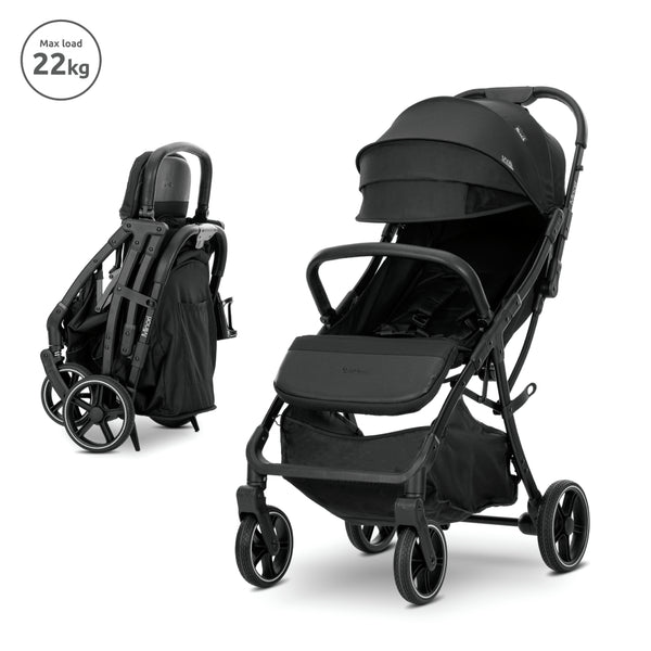 Lorelli Auto Fold Stroller Minori - Black 2 in 1 Photo 