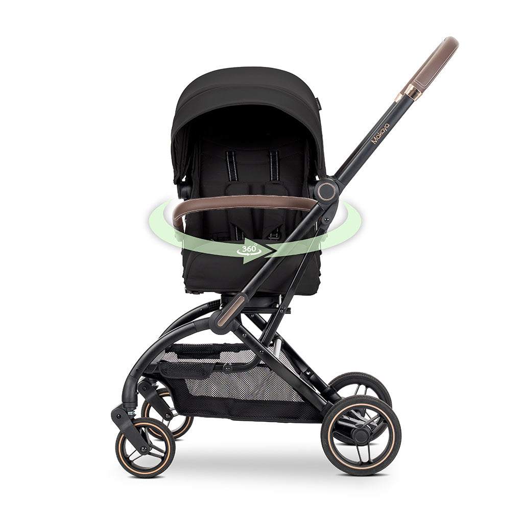Lorelli Makaya 360 Rotation Stroller – Black