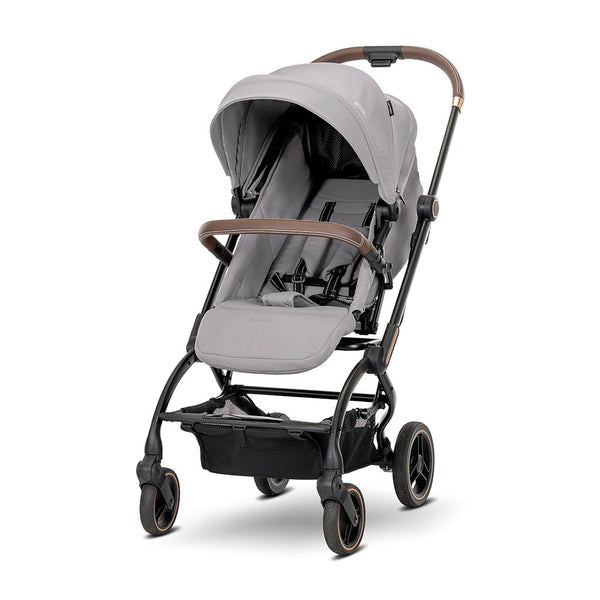 Lorelli Makaya 360 Rotation Stroller – Grey Side Angle View