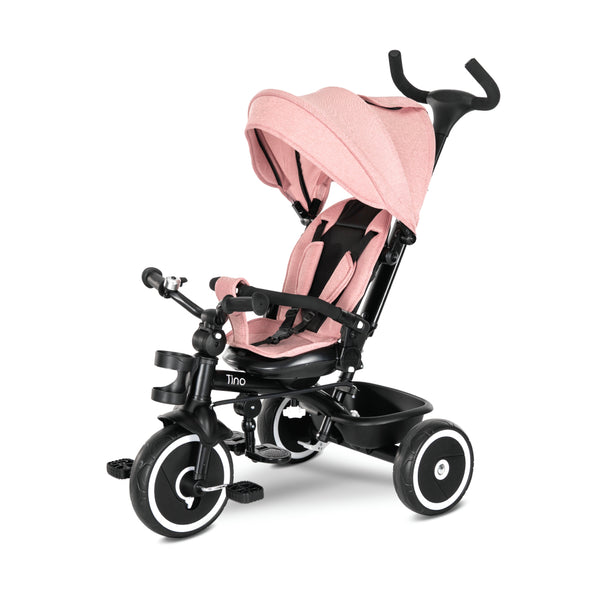 Lorelli Tino Childrens Tricycle with 360 Rotation – Pink Side View
