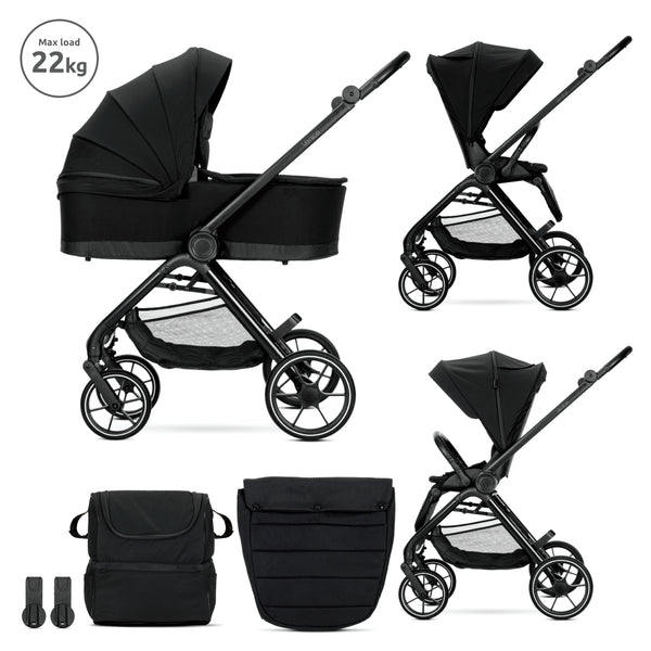 Lorelli Venice 2in1 Stroller – Black All in 1 Photo