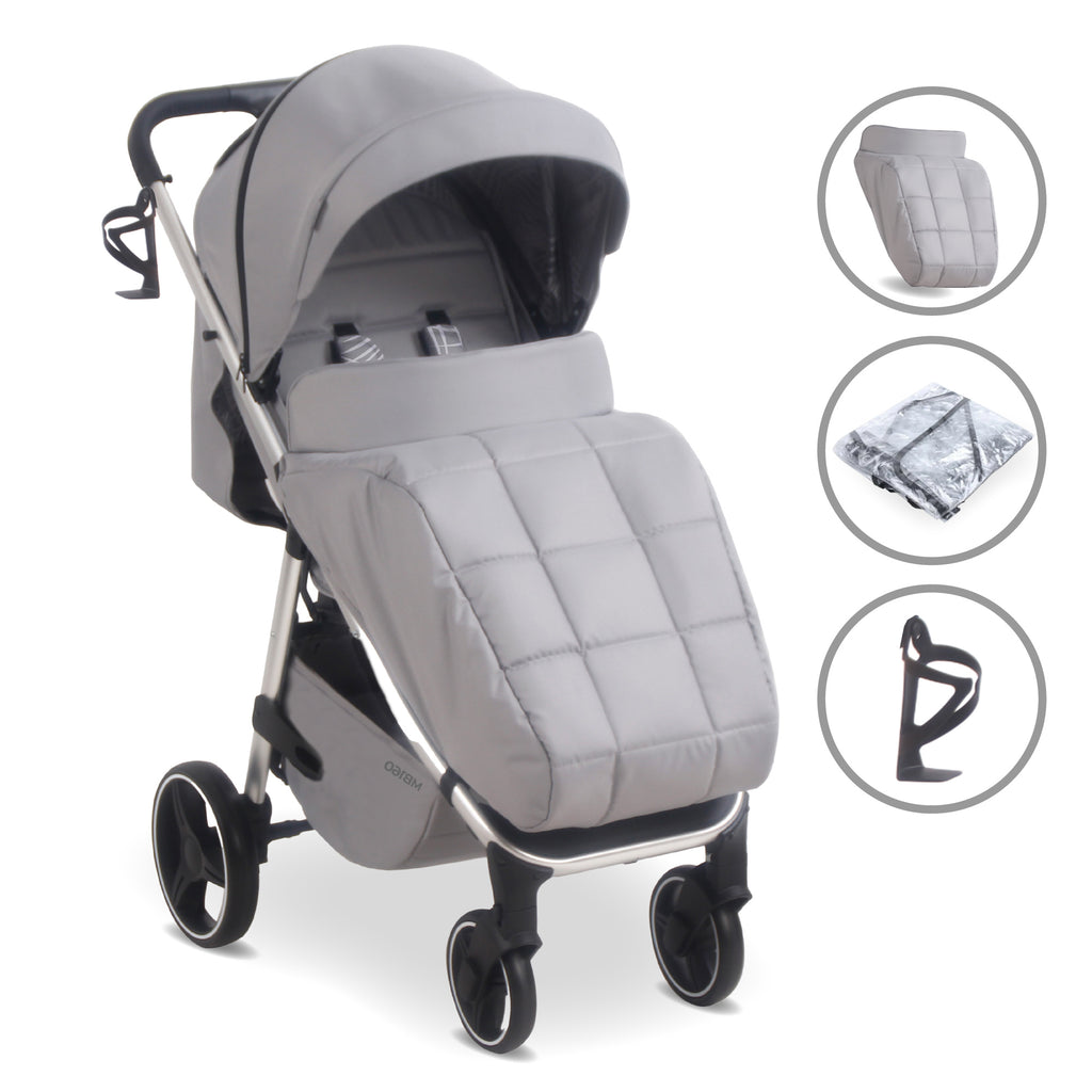 My Babiie MB160 Plus Pushchair - Grey Tropical