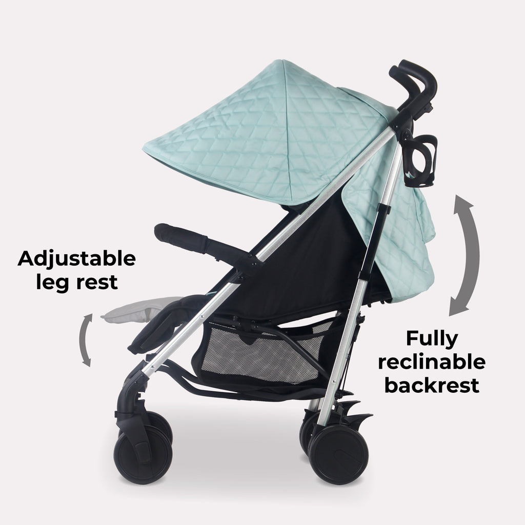 My Babiie MB51 Plus Stroller - Quilted Aqua