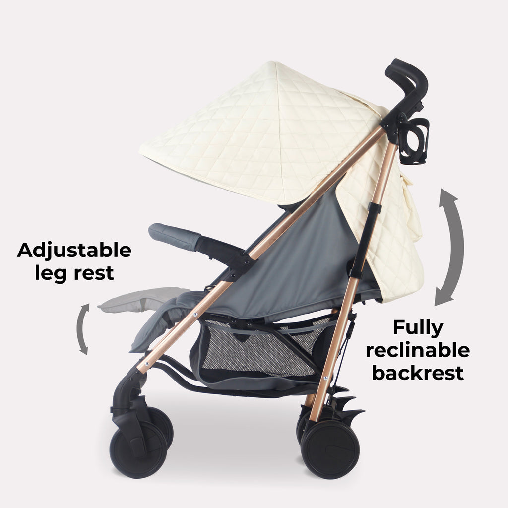 My Babiie MB51 Plus Stroller - Quilted Champagne