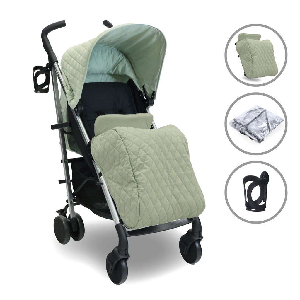 My Babiie MB51 Plus Stroller - Sage Green