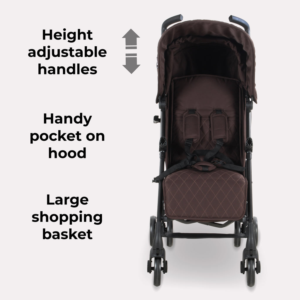 My Babiie MB51 Plus Stroller - Chocolate