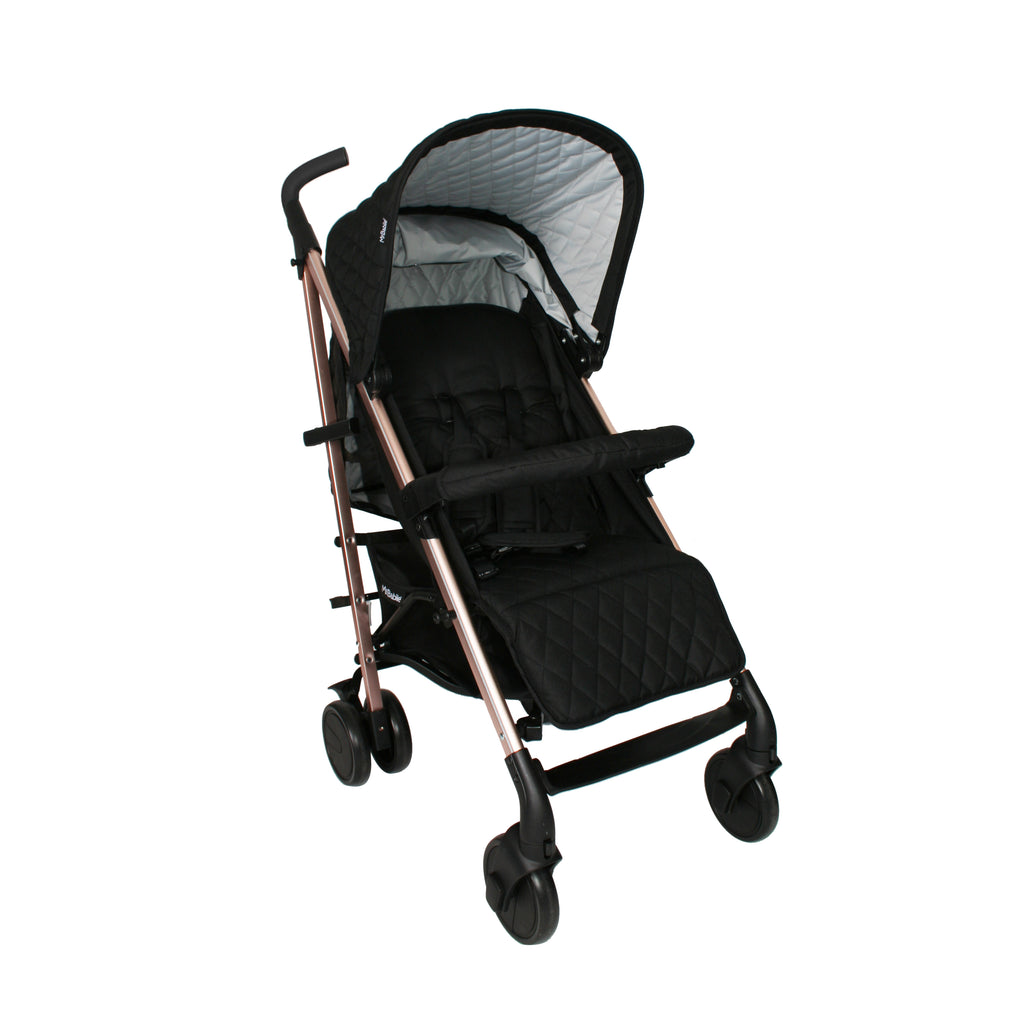 My Babiie MB51 Plus Stroller - Quilted Black