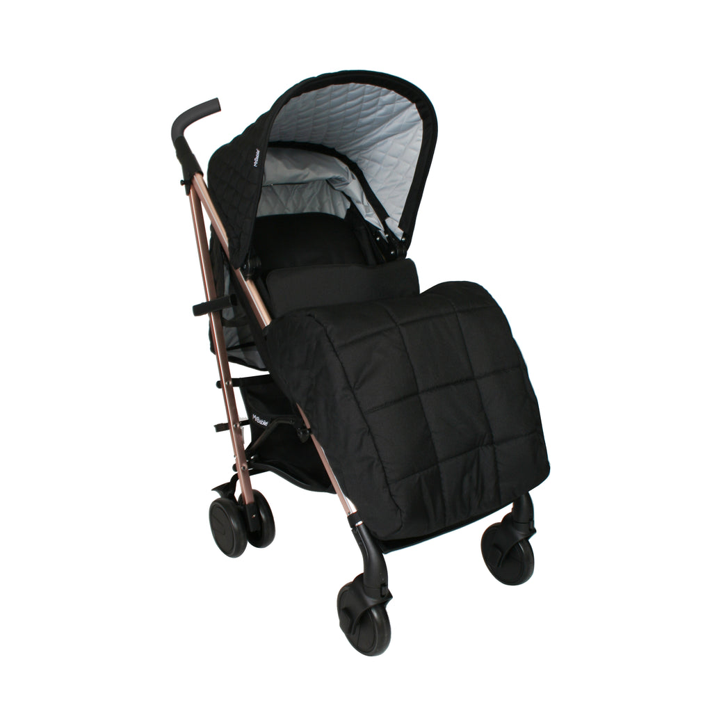 My Babiie MB51 Plus Stroller - Quilted Black