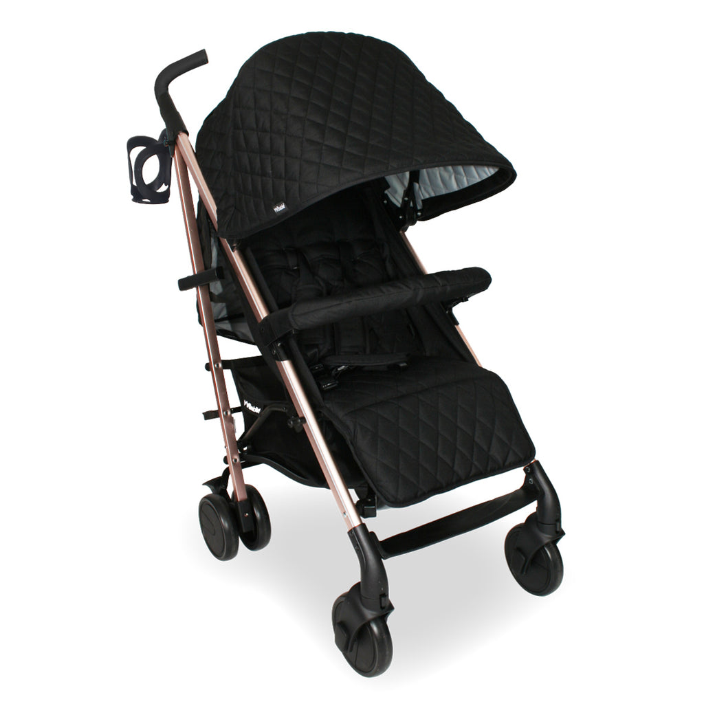 My Babiie MB51 Plus Stroller - Quilted Black