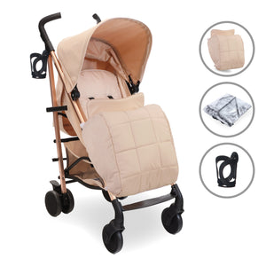 My Babiie MB51 Plus Stroller - Rose Gold Blush