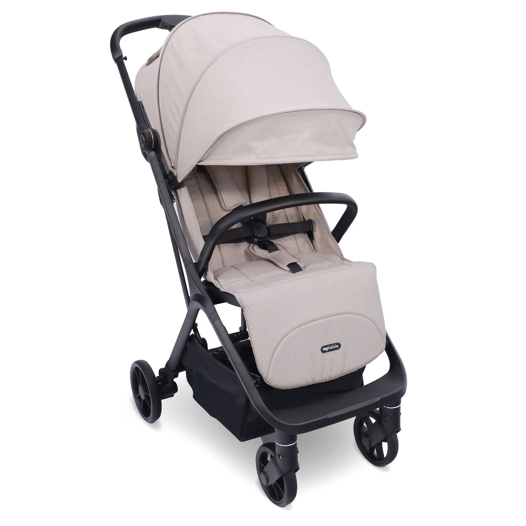 My Babiie MBX7 Plus Auto-Fold Stroller - Camel