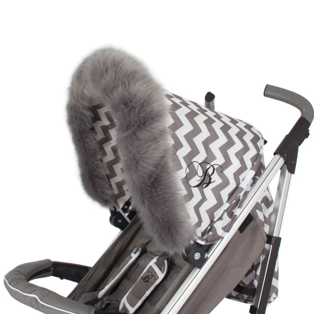 My Babiie Pram Hood Fur Trim - Chelsea Baby