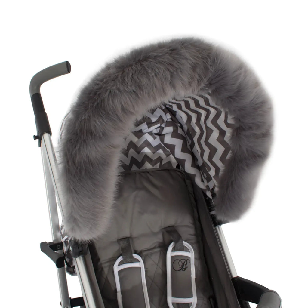 My Babiie Pram Hood Fur Trim - Chelsea Baby