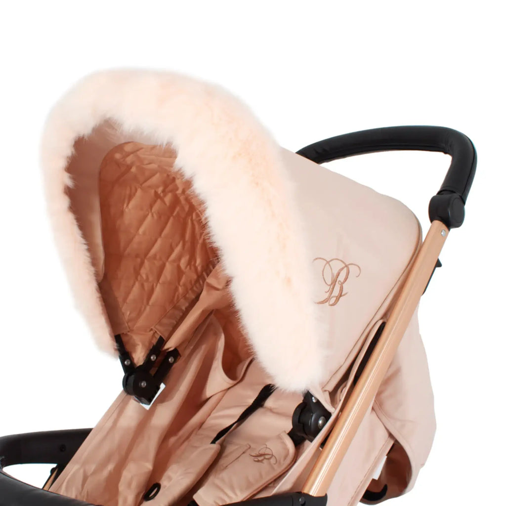 My Babiie Pram Hood Fur Trim - Chelsea Baby