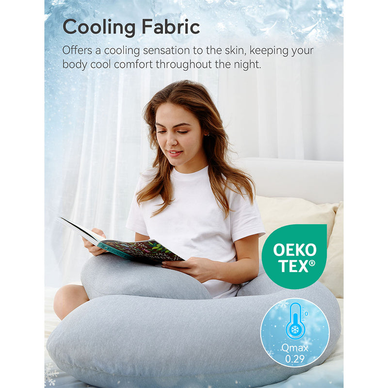 Momcozy G Shaped Pillow Cooling