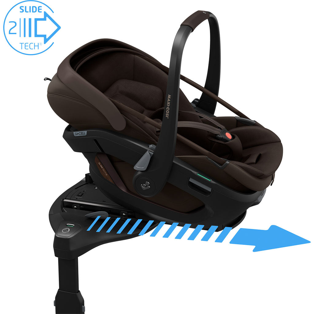 Maxi Cosi Coral Slide Pro i-Size Car Seat - Espresso Brown