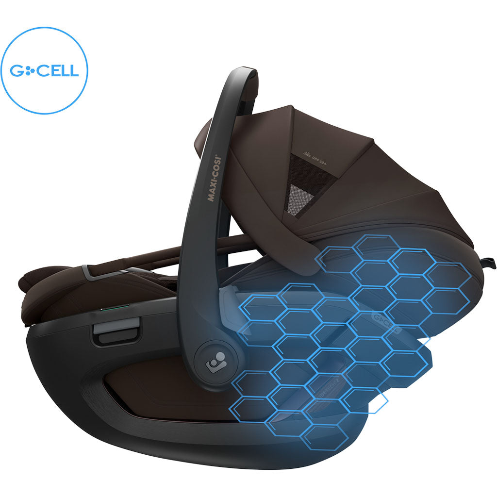 Maxi Cosi Coral Slide Pro i-Size Car Seat - Espresso Brown