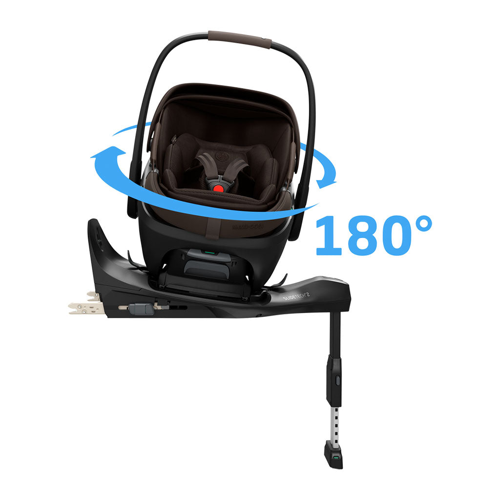 Maxi Cosi Coral Slide Pro i-Size Car Seat - Espresso Brown