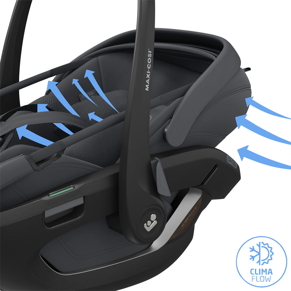 Maxi Cosi Coral Slide Pro i-Size Car Seat - Moon Graphite