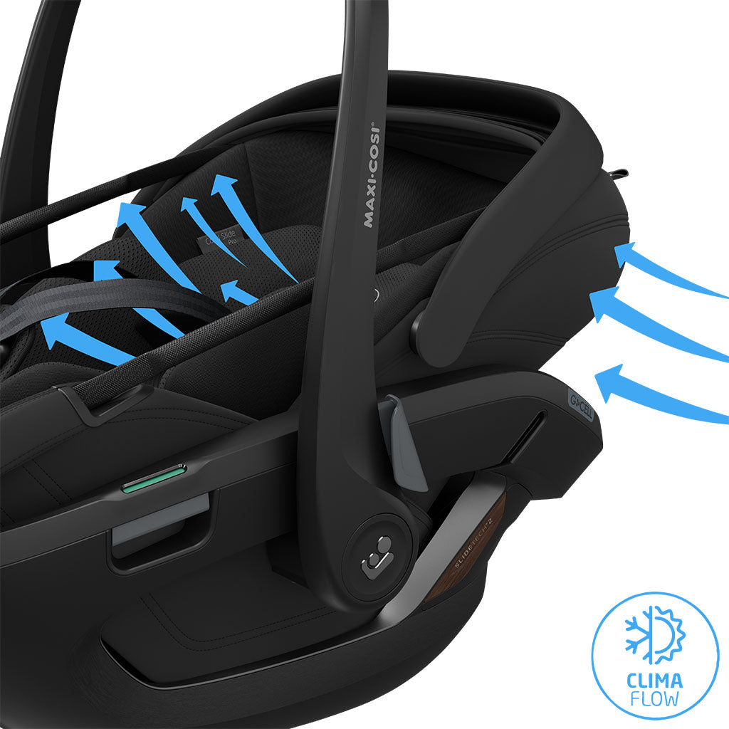 Maxi Cosi Coral Slide Pro i-Size Car Seat - Onyx Black