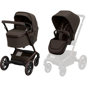 Maxi Cosi Fame Pushchair and Carrycot - Espresso Brown