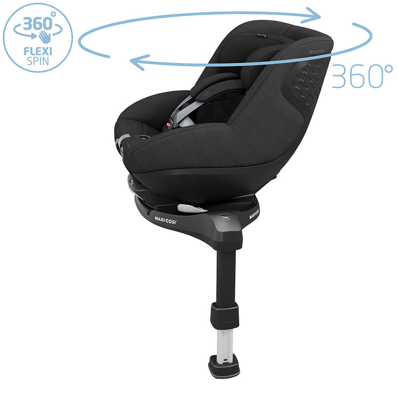 Maxi Cosi Pearl 360 Pro Car Seat - Authentic Black