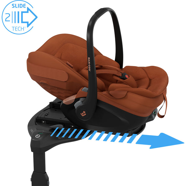 Maxi Cosi Pebble Slide Pro Car Seat and Base - Copper Terra