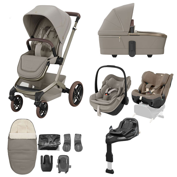 Maxi Cosi Fame 10 Piece Premium Family XL Travel System Sapphire Sand