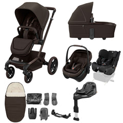 Maxi Cosi Fame 10 Piece Ultimate Family XL Travel System Espresso Brown