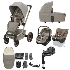 Maxi Cosi Fame 10 Piece Ultimate Family XL Travel System Sapphire Sand