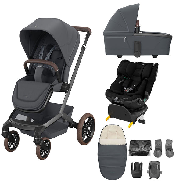 Maxi Cosi Fame 8 Piece Emerald 360 Pro Bundle Moon Graphite