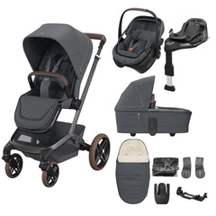 Maxi Cosi Fame 8 Piece Ultimate Travel System Moon Graphite