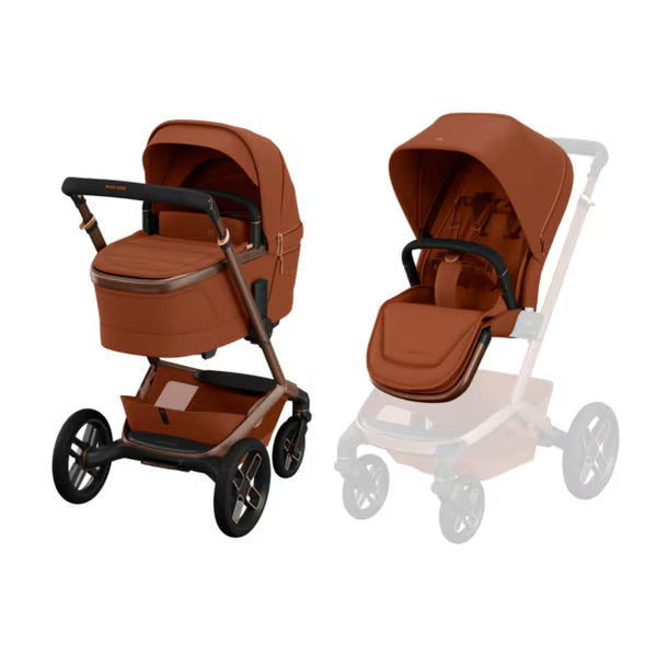 Maxi Cosi Fame Pushchair and Carrycot Copper Terra