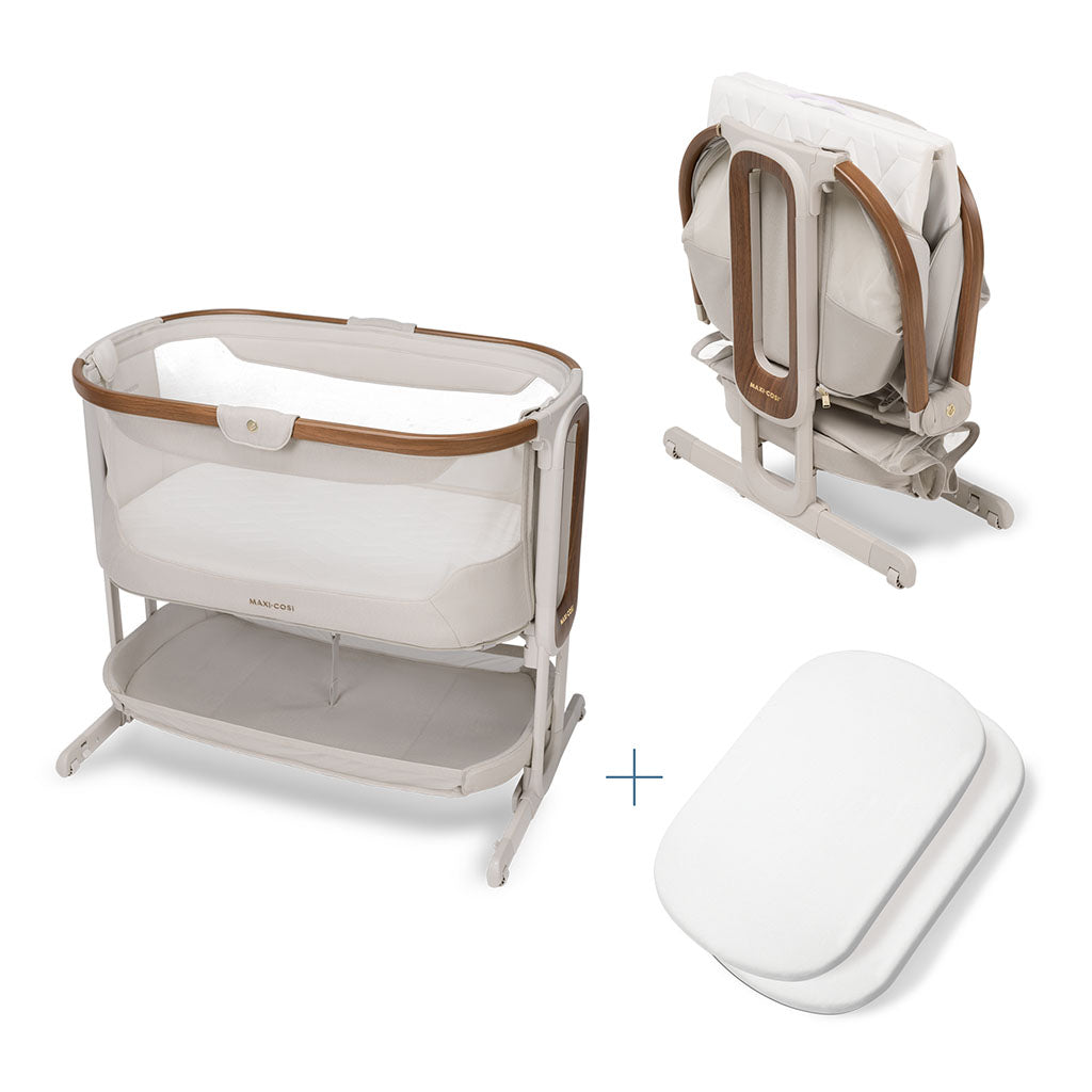 Maxi Cosi Iora Pro Bedside Crib Elegance Beige 1