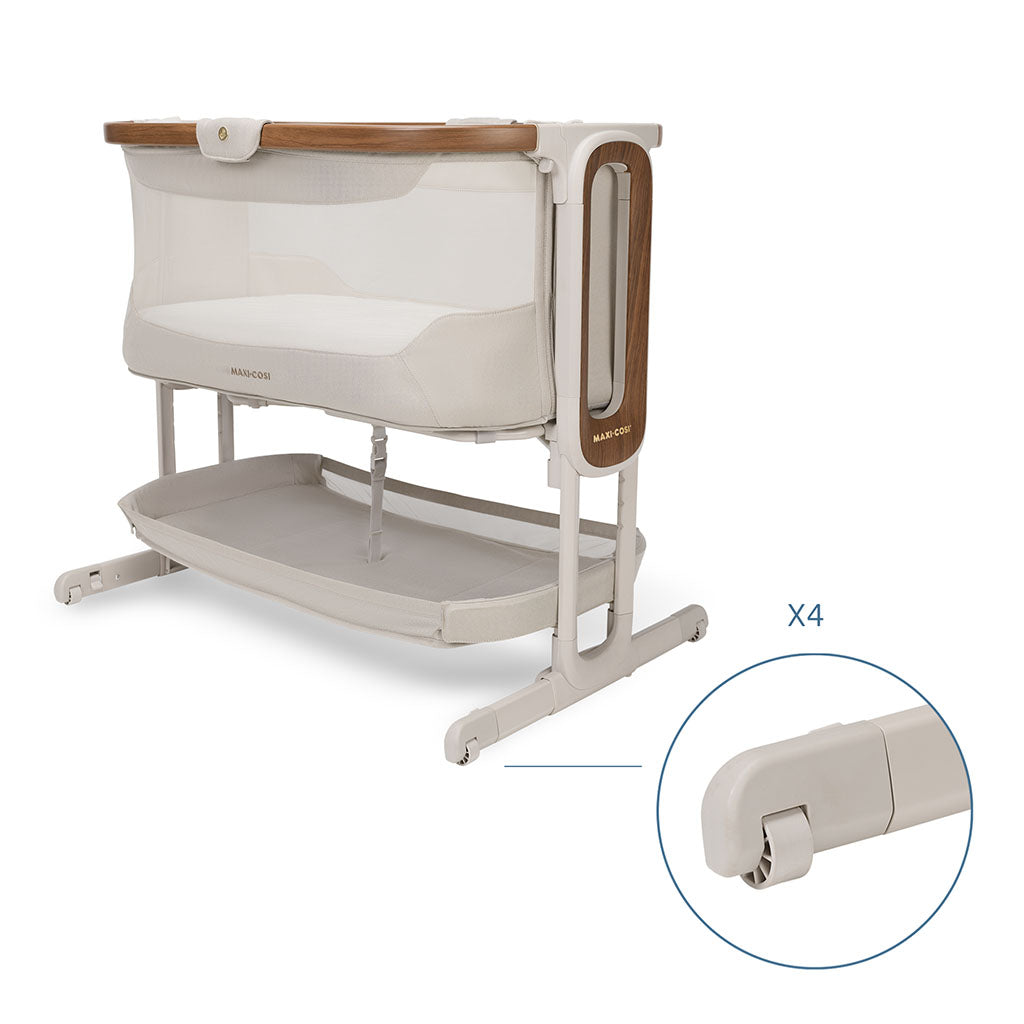 Maxi Cosi Iora Pro Bedside Crib Elegance Beige 6