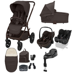 Maxi Cosi Oxford Plus 10 Piece Premium Travel System Espresso Brown