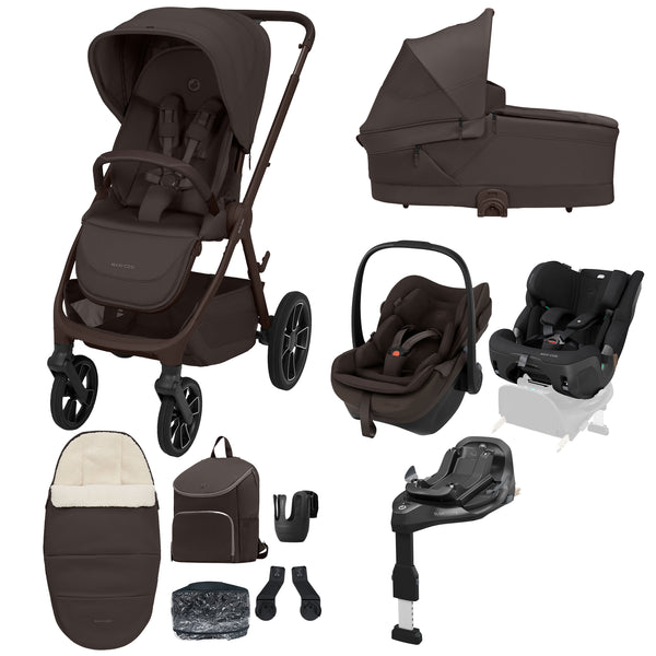 Maxi Cosi Oxford Plus 10 Piece Premium Travel System Espresso Brown