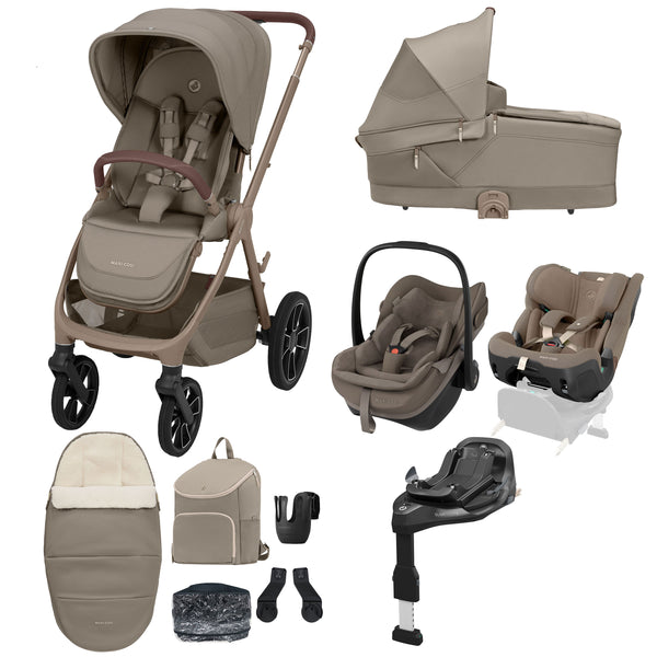 Maxi Cosi Oxford Plus 10 Piece Premium Travel System Oak Truffle