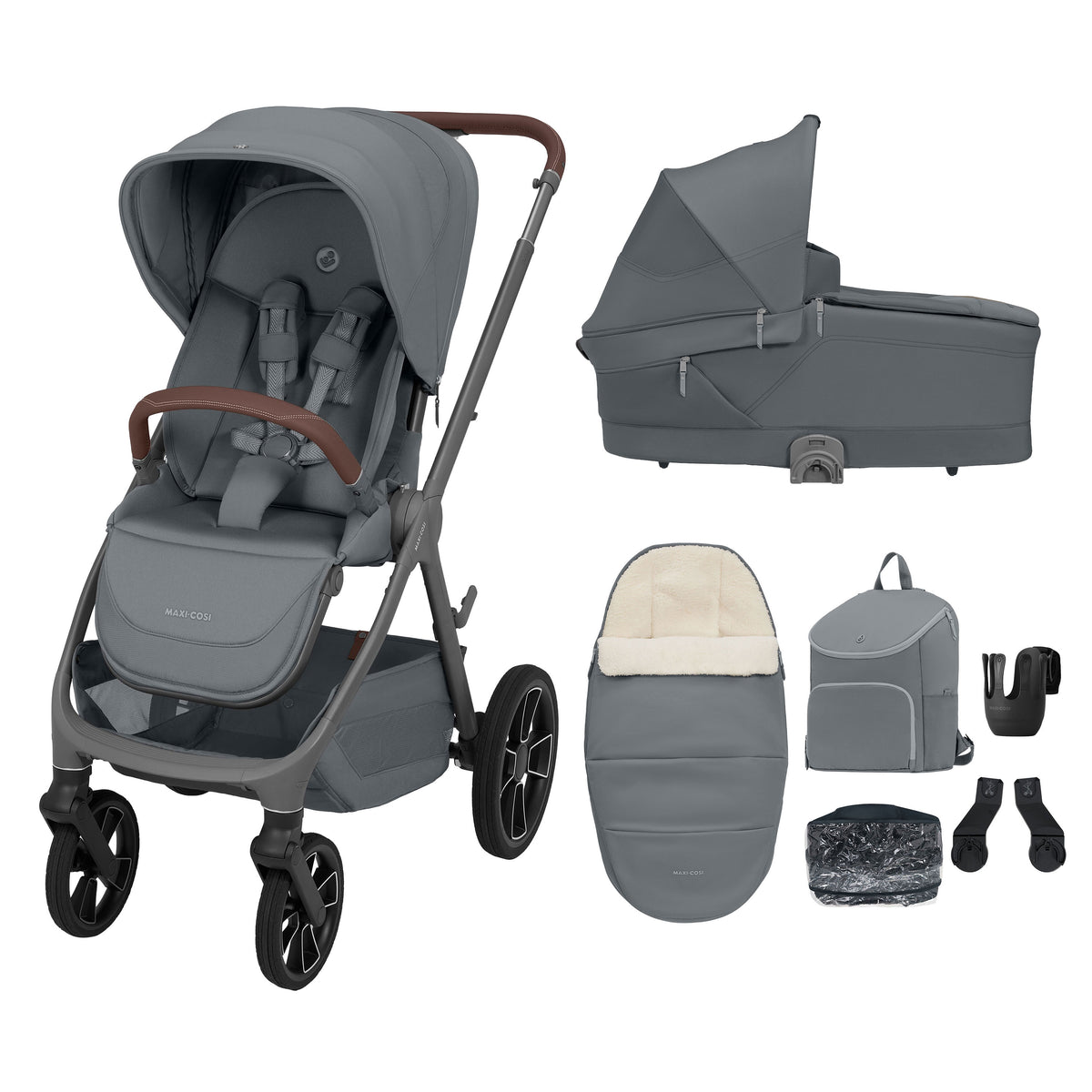 Maxi Cosi Oxford Plus 7 Piece Essential Bundle Moon Graphite