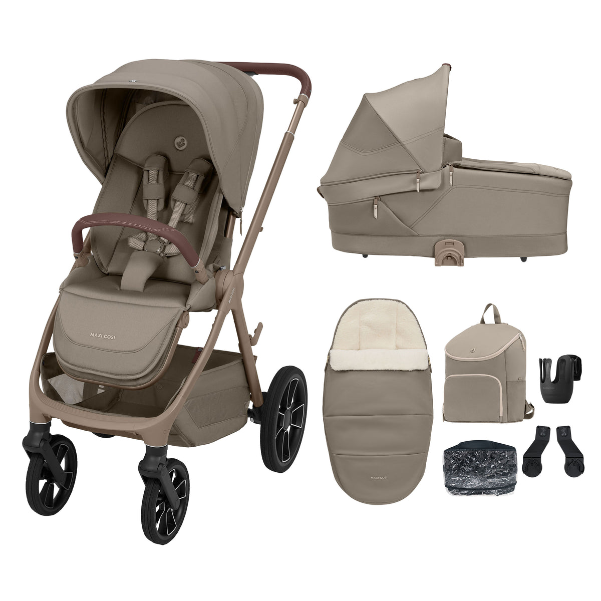 Maxi Cosi Oxford Plus 7 Piece Essential Bundle Oak Truffle