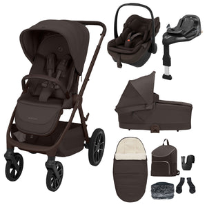 Maxi Cosi Oxford Plus 9 Piece Premium Travel System Espresso Brown
