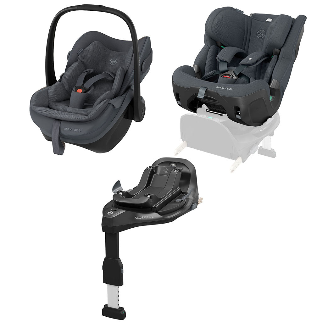 Maxi Cosi Pebble Slide Pro Family XL - Moon Graphite