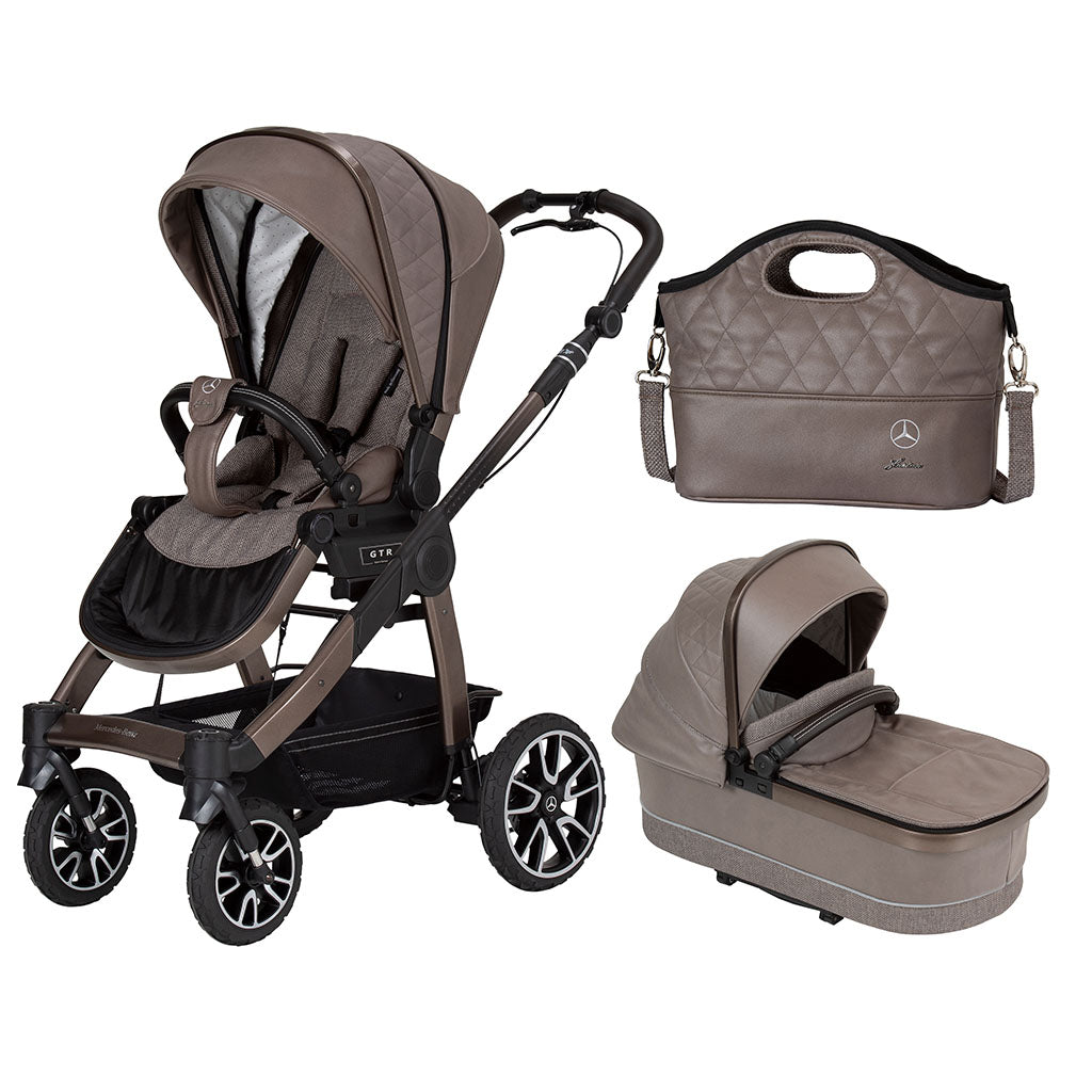 Mercedes-Benz All-Terrain GTR Pushchair and Carrycot Bundle - Truffle