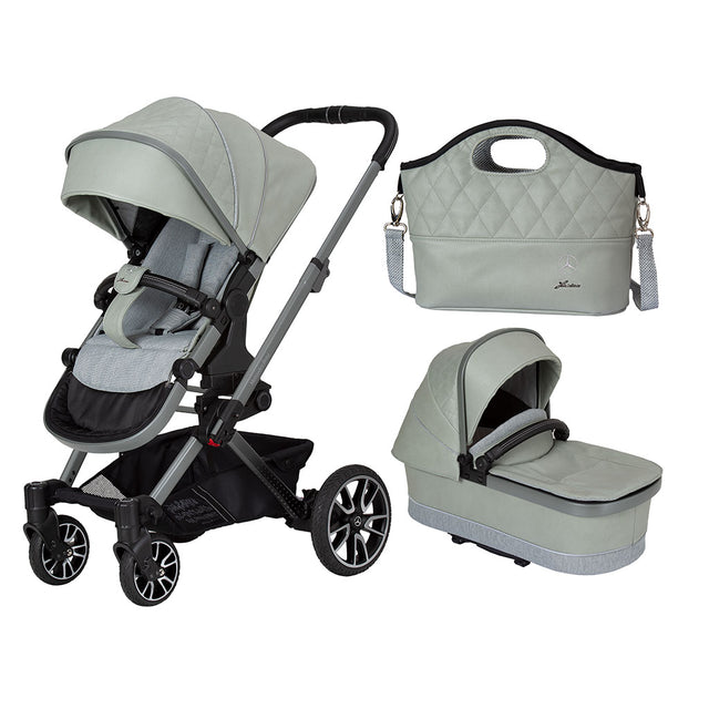 Mercedes-Benz Avantgarde GTX Pushchair and Carrycot Bundle - Sage Grey
