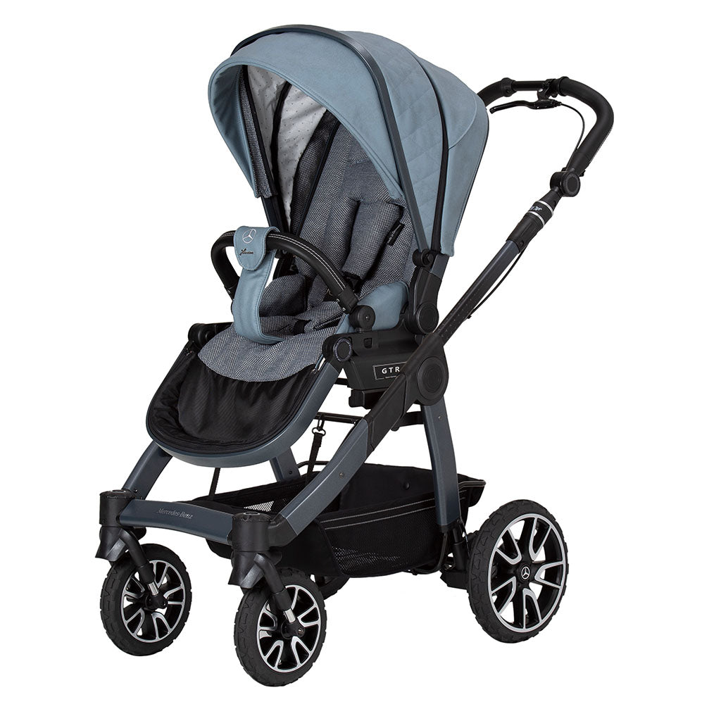 Mercedes-Benz All-Terrain GTR Pushchair and Carrycot Bundle - Denim Blue