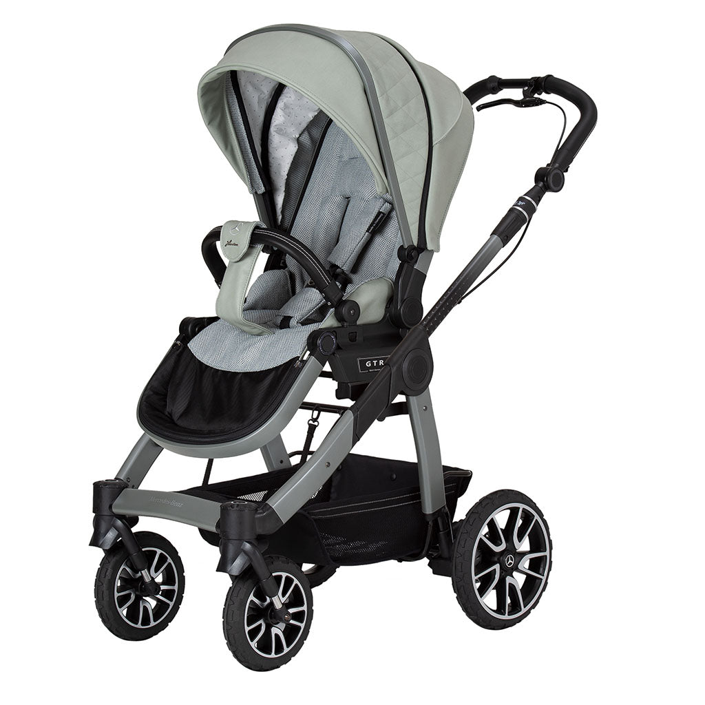 Mercedes-Benz All-Terrain GTR Pushchair and Carrycot Bundle - Sage Grey
