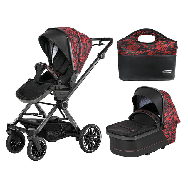 Mercedes AMG GT² Limited Edition Pushchair and Carrycot Bundle - Hyper Red
