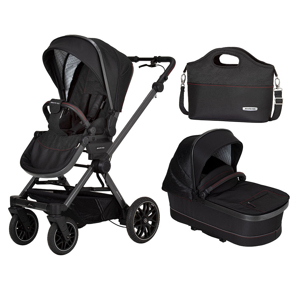 Mercedes AMG GT² Pushchair and Carrycot Bundle - Charcoal Black